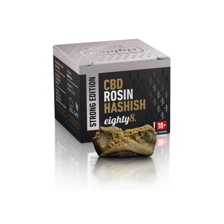 Eighty8 CBD Extract Rosin Hash 23.56% CBD 1g (8pcs/display)