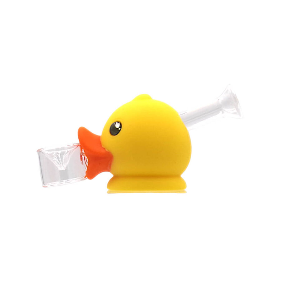 Rubber Duck Glass-Silicon Pipe 5.4 cm