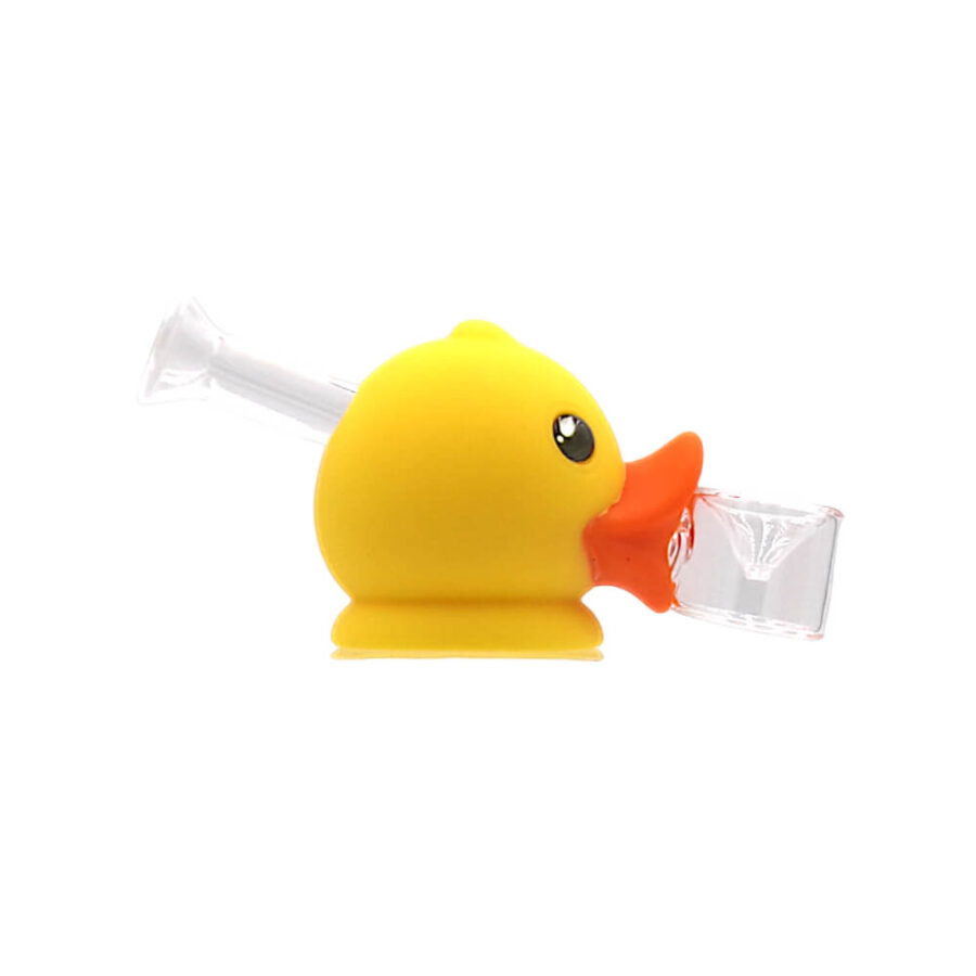 Rubber Duck Glass-Silicon Pipe 5.4 cm