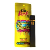 King Kush XL Banana Runtz 800mg CBD Disposable Vape Pen 10pcsdisplay Wholesale 1 1