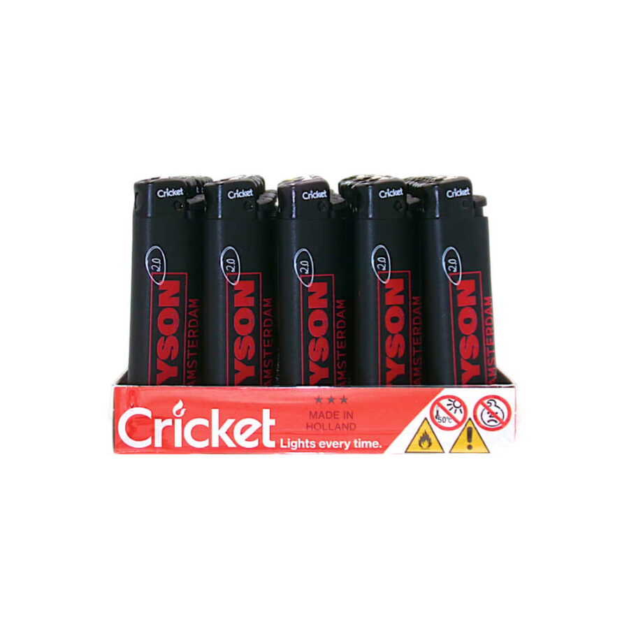 Tyson 2.0 Cricket Lighters Black (50pcs/display)