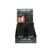 Combie Go Pocket Grinder Black + Organic Rolling Papers And Tips (10pcs/display)