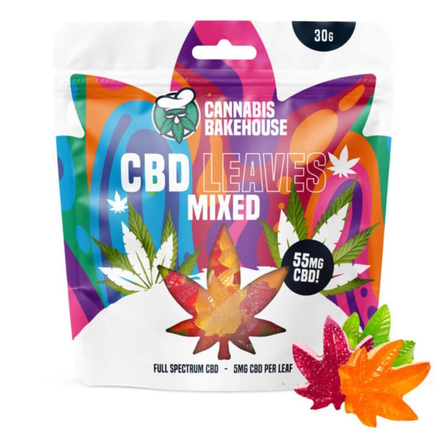 Cannabis Bakehouse CBD Gummy Leaves 90mg CBD Mix Wholesale 1