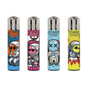 Clipper Lighters Classic Funny Astronauts (24pcs/display)