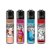 Clipper Lighters Classic Mix Slogan #12 (48pcs/display)