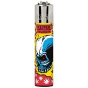 Clipper Lighters Classic Weed Skulls 4