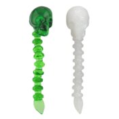 Designer Glass Skull Glass Dabber 1 wholesale skull glass dabber