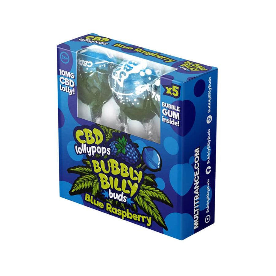 Bubbly Billy Buds CBD Lollipops 10mg CBD 5pcs Per Pack (12packs/display)