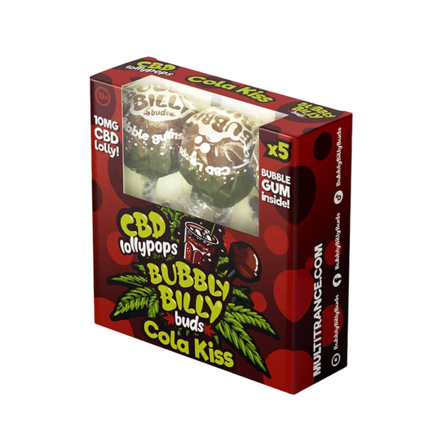 Bubbly Billy Buds CBD Lollipops 10mg CBD 5pcs Per Pack (12packs/display)