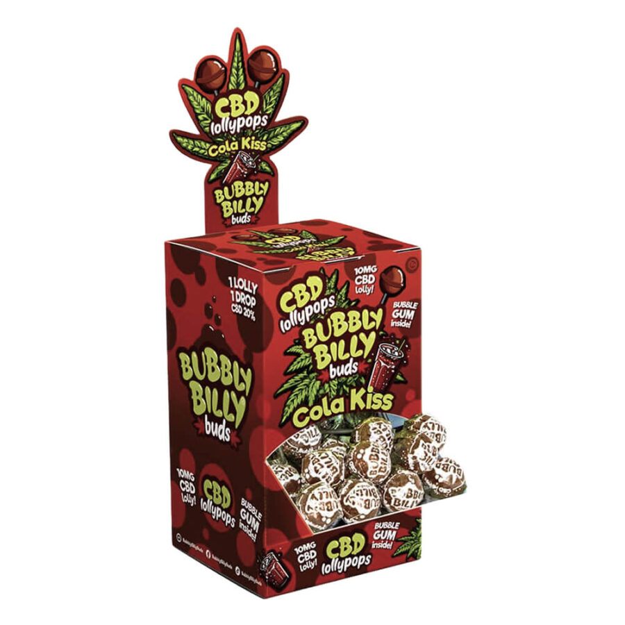 Bubbly Billy Buds Lollipops 10mg CBD (100pcs/display)