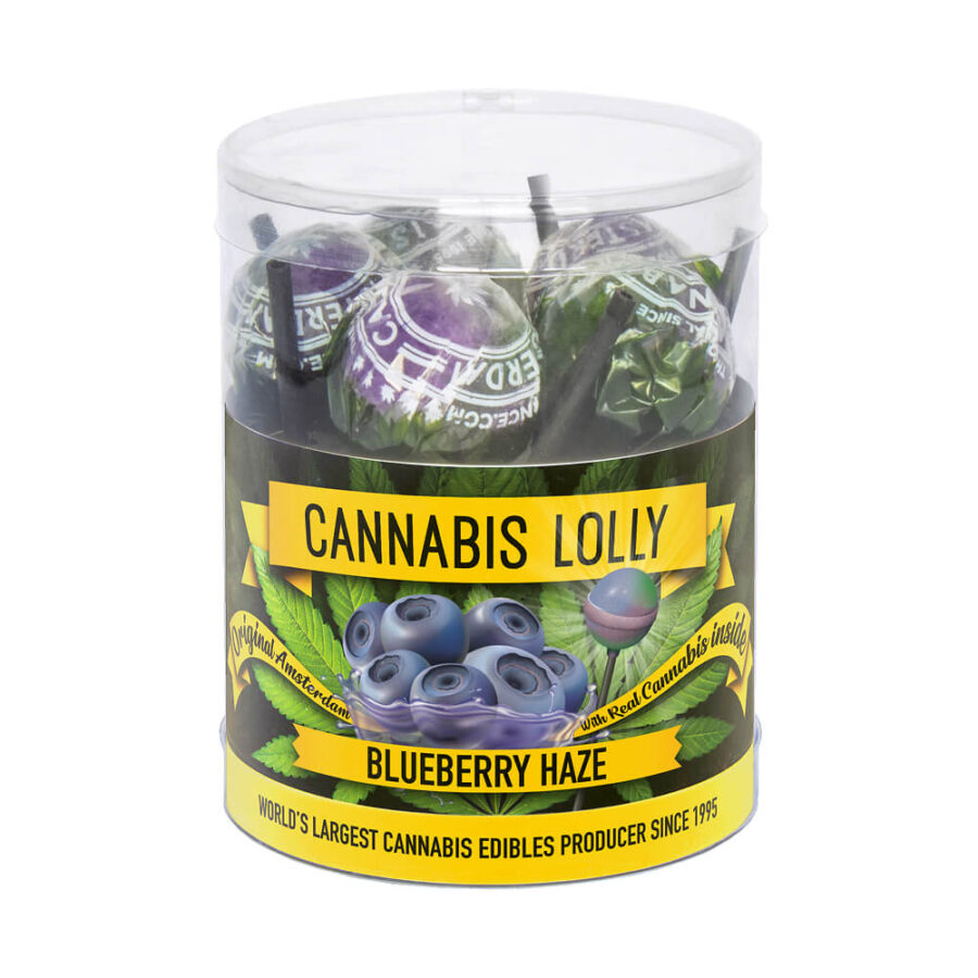 Cannabis Lollipops Blueberry Haze Flavour Giftbox 10pcs (12packs/masterbox)