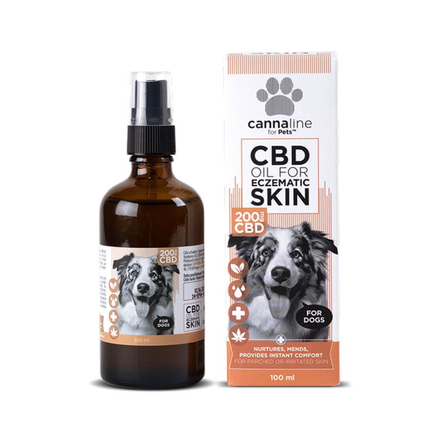 Cannaline for Pets CBD Oil for Eczematic Skin for Dogs 200mg CBD (100ml)