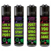 Clipper Lighters Classic Weed Statements 8