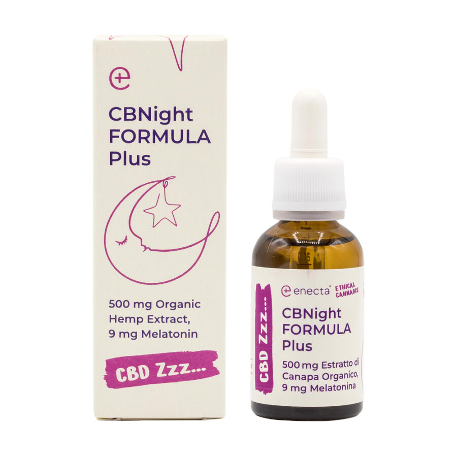 Enecta CBNight Formula Plus 250mg CBN + 250mg CBD + 9mg Melatonin (30ml)