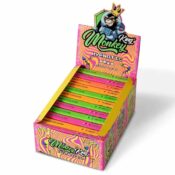Monkey King Unbleached Rolling Papers Rainbow Hypnotic King Size Slim with Tips 24pcsdisplay