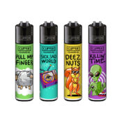 Clipper Lighters Classic Mix Slogan #4 (48pcs/display)