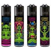 Clipper Lighters Classic Trippy Alien