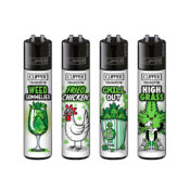 Clipper Lighters Classic Weed Slogan #10 (48pcs/display)
