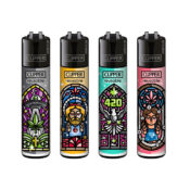 Clipper Lighters Classic Church Windows (48pcs:display) Wholesale-1