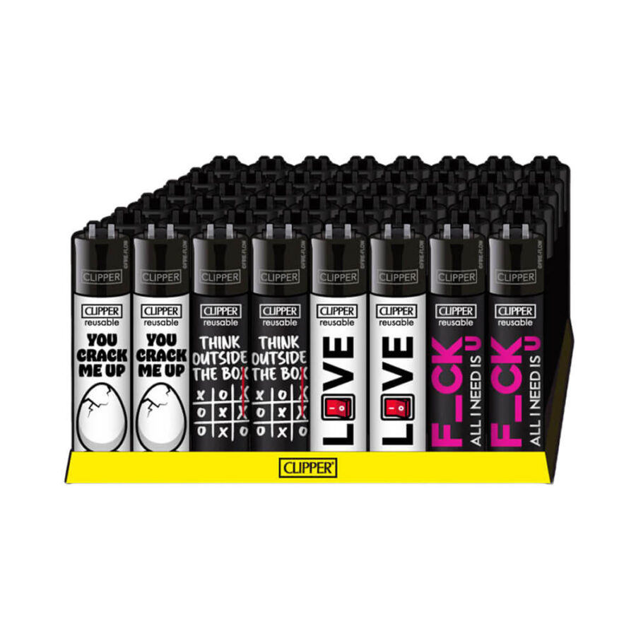 Clipper Lighters Classic Statements #12 (48pcs:display) Wholesale-2