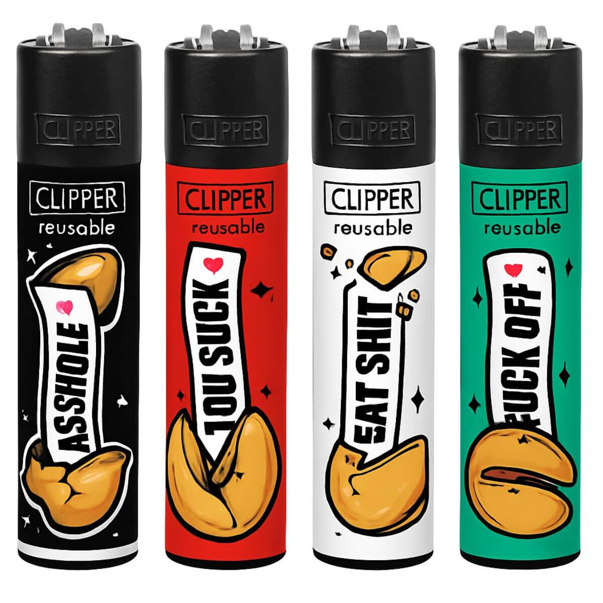 Clipper-Lighters-Fortune-Cookies Clipper Lighters Fortune Cookies