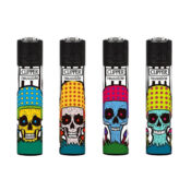 Clipper Lighters Classic Mushroom Skulls (24pcs:display)-Wholesale