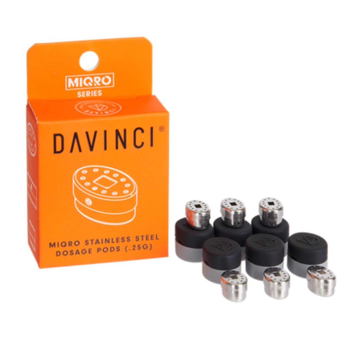 Davinci-MIQRO-Dosage-Pods-Stainless-Steel Davinci MIQRO Dosage Pods Stainless Steel