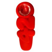 wholesale 420 silicone pipe red 2