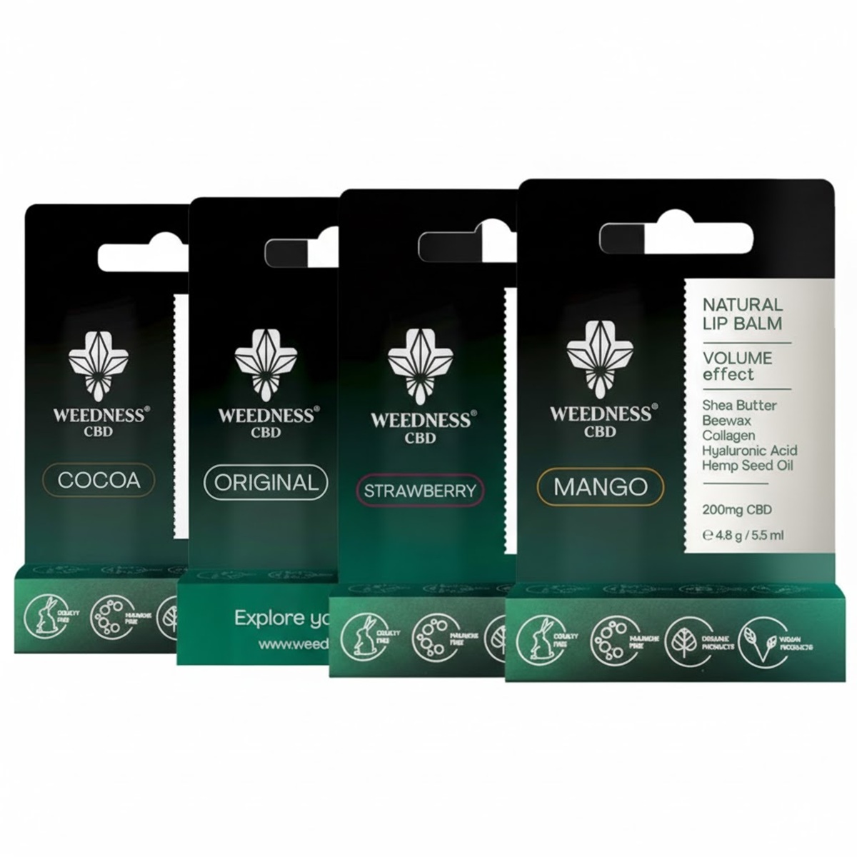 Weedness-CBD-Natural-Lip-Balm-with-Moisturizing-Effect-4%-CBD-(4.8g) Weedness CBD Natural Lip Balm with Moisturizing Effect 4 CBD 4.8g