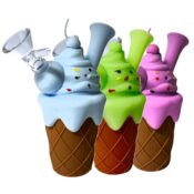 Ice Cream Cone Silicone Pipe 14cm