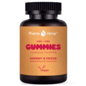 Pharma Hemp CBG CBD Gummies Vanilla Flavor 30pcsjar