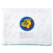 The Bulldog Shatterproof Glass Rolling Tray 16x12 cm 1