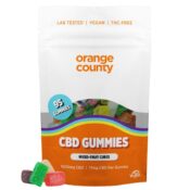 Orange County CBD Gummy Cubes Mixed Fruit Flavour Large Bag 1200mg CBD