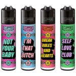 Clipper Classic Large Girly Slogan 3 (48pcsdisplay)