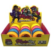 Monkey King Acrylic Grinder 3 parts 60mm (12pcs/display)