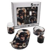 Diamond Leaf 5 Pieces Smoking Set - Farm