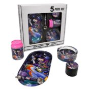 Diamond Leaf 5 Pieces Smoking Set - Graffiti