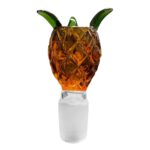 Pineapple Yellow Glass Bong Bowl 18mm glass bowl pineapple
