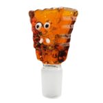 Sponge Amber Glass Bong Bowl 18mm glass bowl sponge amber