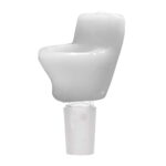 White Toilet Bong Glass Bowl 18mm toilet glass bowl