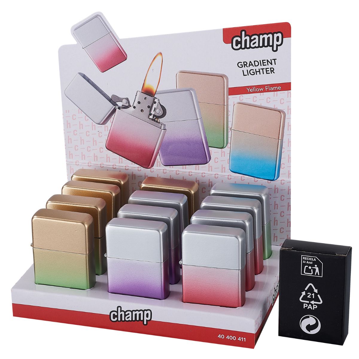 Champ High Gradient Spray Fuel Lighter (12pcs/display) Champ High Gradient Spray Fuel Lighter (12pcs/display)