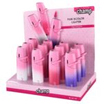 Champ High Pink Bicolar Turboflame Lighter (12pcs/display)