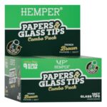 Hemper King Size Rolling Natural Brown Paper Booklet + Glass Tips (20pcs/display) Hemper King Size Rolling Natural Brown Paper Booklet + Glass Tips (20pcsdisplay) 6mm