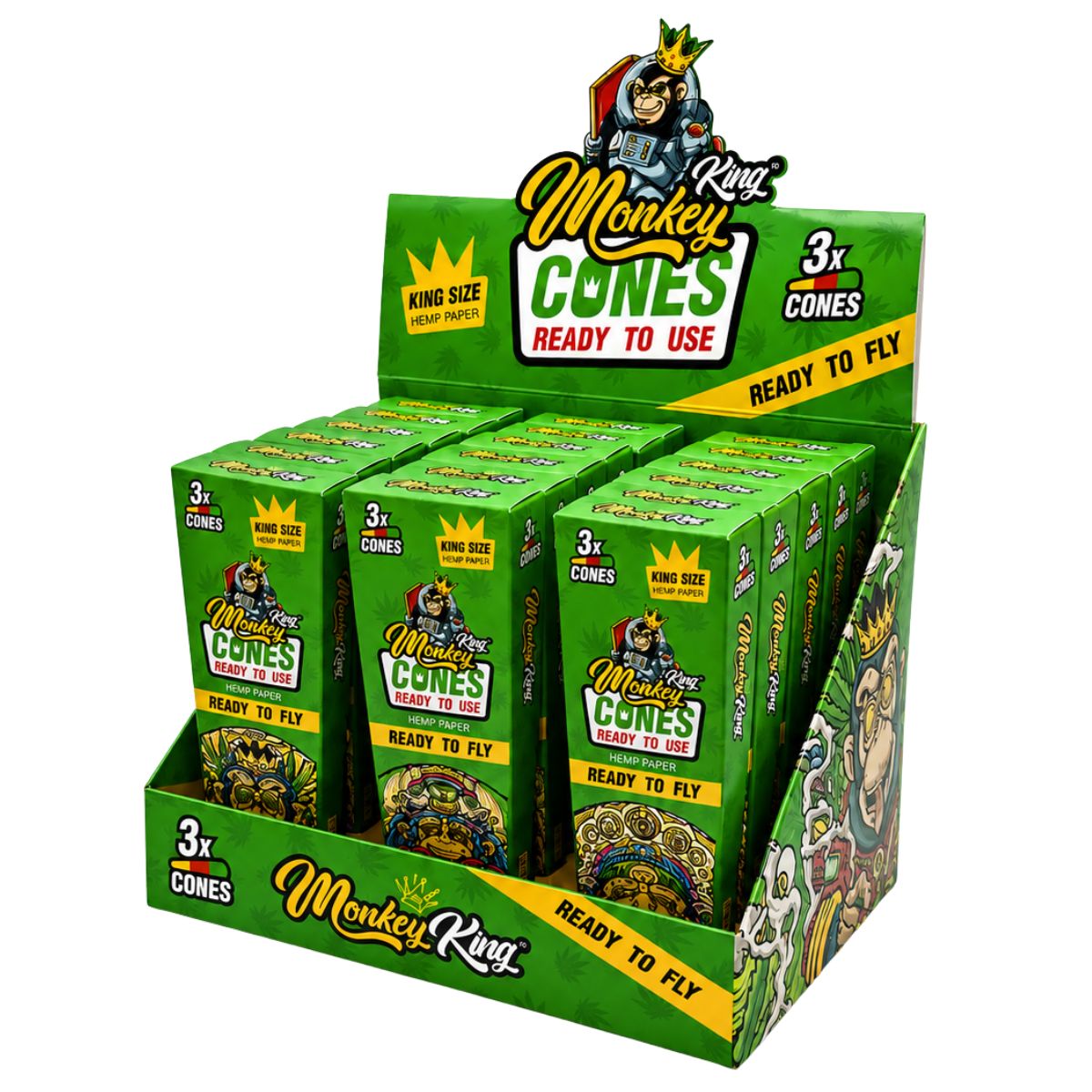 Monkey King KS Flavor Cones Lemon & Lime (24pcsdisplay) 2 Monkey King KS Flavor Cones Lemon & Lime (24pcsdisplay) 2