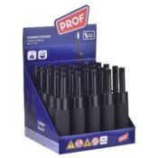 Prof FF Black Rubber Round Candle Lighter (25pcs/display)
