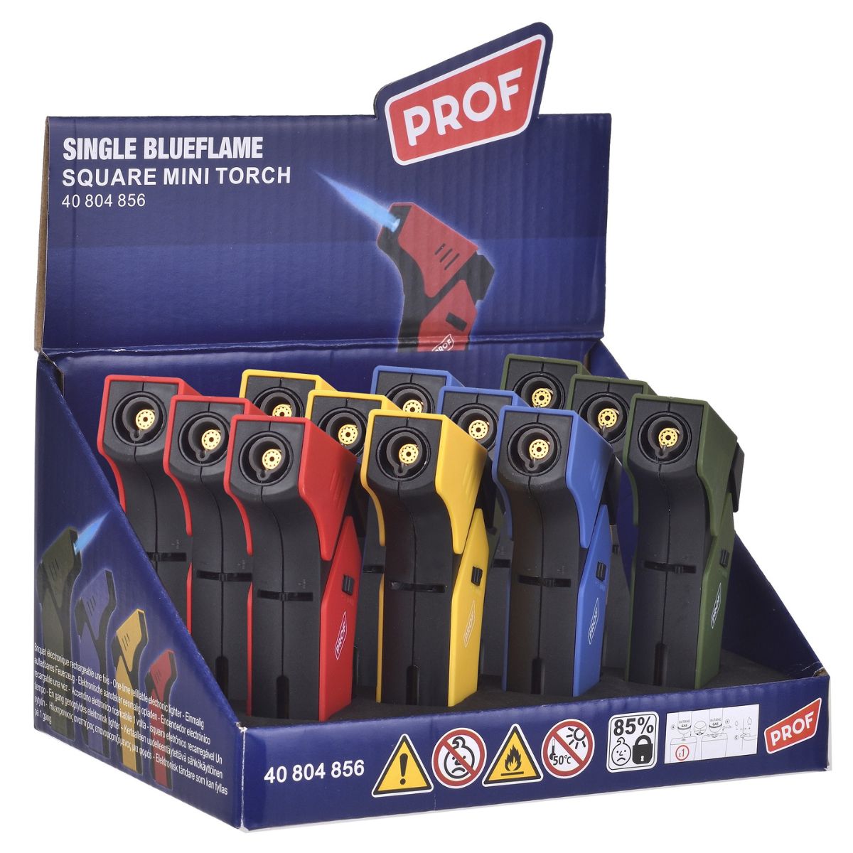 Prof Square Mini Torch Jetflame Lighter (12pcs/display) Prof Square Mini Torch Jetflame Lighter (12pcs/display)