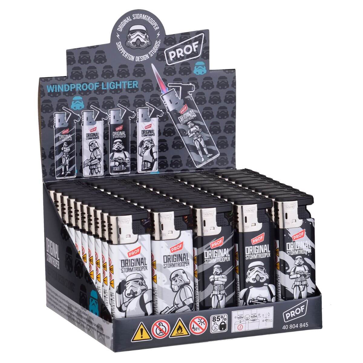 Prof Stormtrooper Slidecap One-time Refillable Lighter (20pcs/display) Prof Stormtrooper Slidecap One-time Refillable Lighter (20pcs/display)