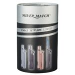 Silver Match Single Jetflame Lighter 8pcs