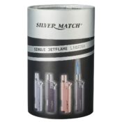 Silver Match Single Jetflame Lighter 8pcs