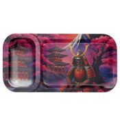 V Syndicate Duotray Shogun Metal Rolling Tray with Removable Stash Tray 32x16cm 1